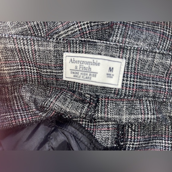 Abercrombie & Fitch Simone Plaid High Rise Ankle Pants,Sz Medium - Picture 8 of 9